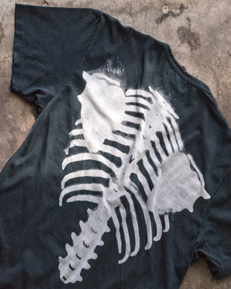 Tshirt Black Skeleton