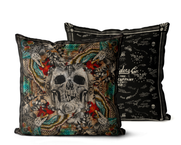 Cuscino Skull & Eagles