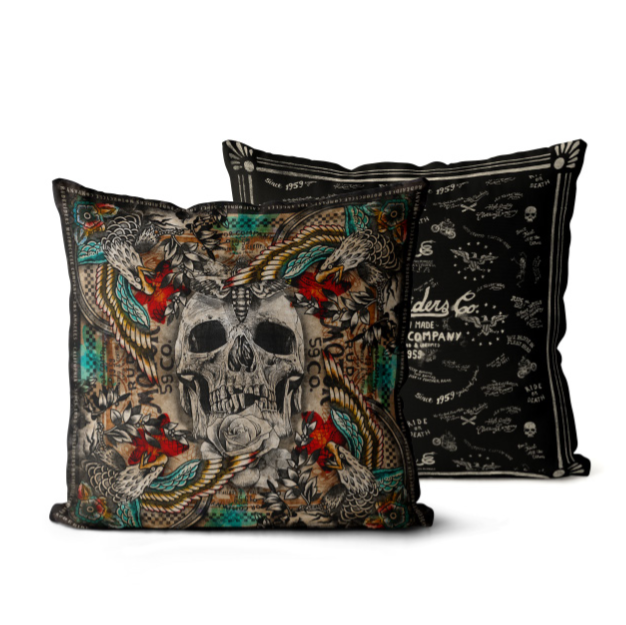 Cuscino Skull & Eagles