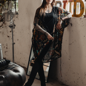 Kimono Skull&Butterfly